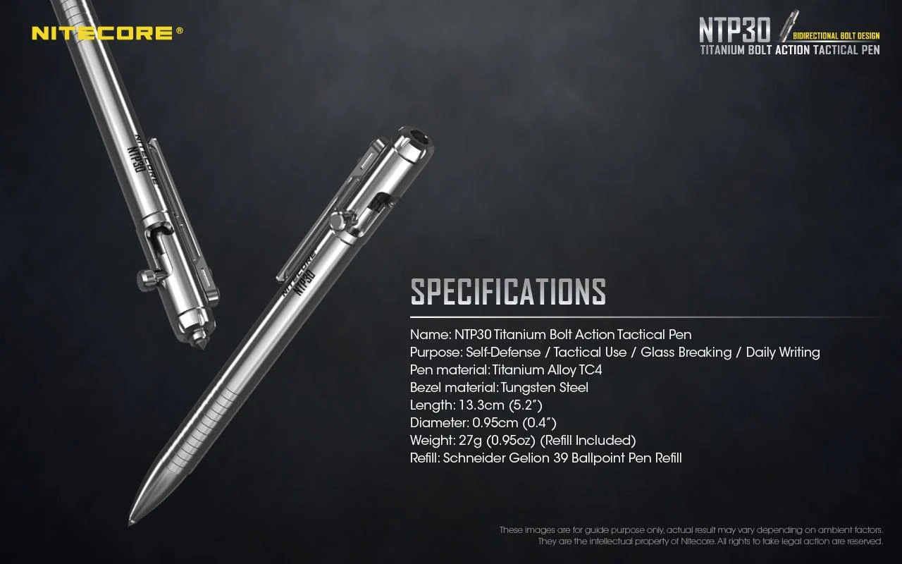 Bolt Action Titanium Pen NTP30 - Image 17