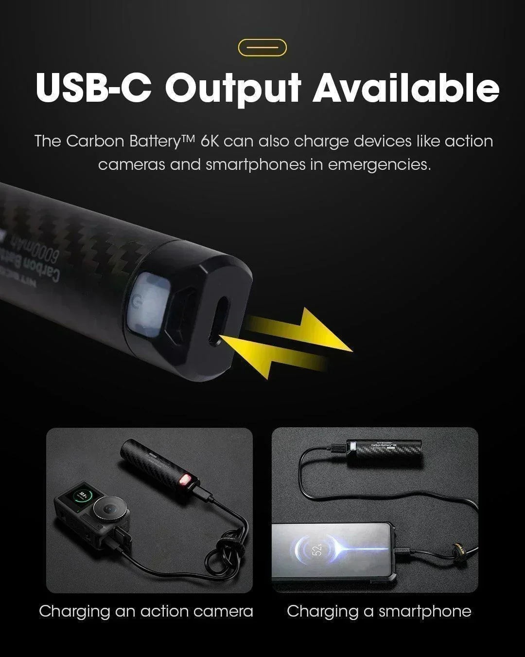 Carbon Battery 6K (6,000mAh 1A) - Image 8