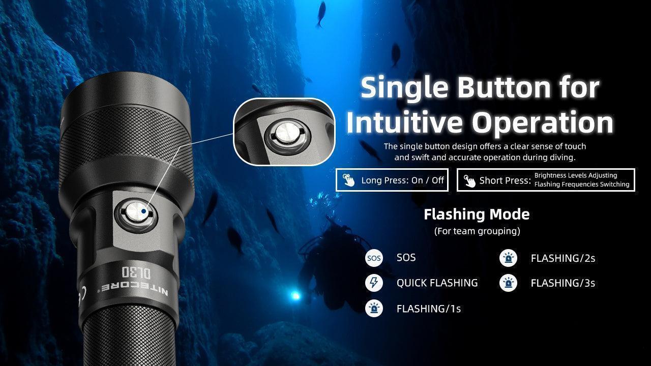 DL30 - 1100 lumens (100m Depth Diving Light) - Image 15