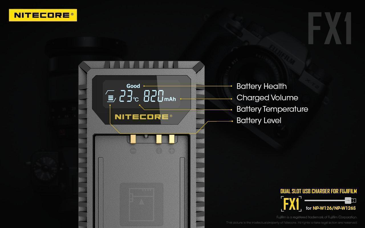 FX1 (Fujifilm NP-W126) Dual-Slot Battery Charger - Image 11