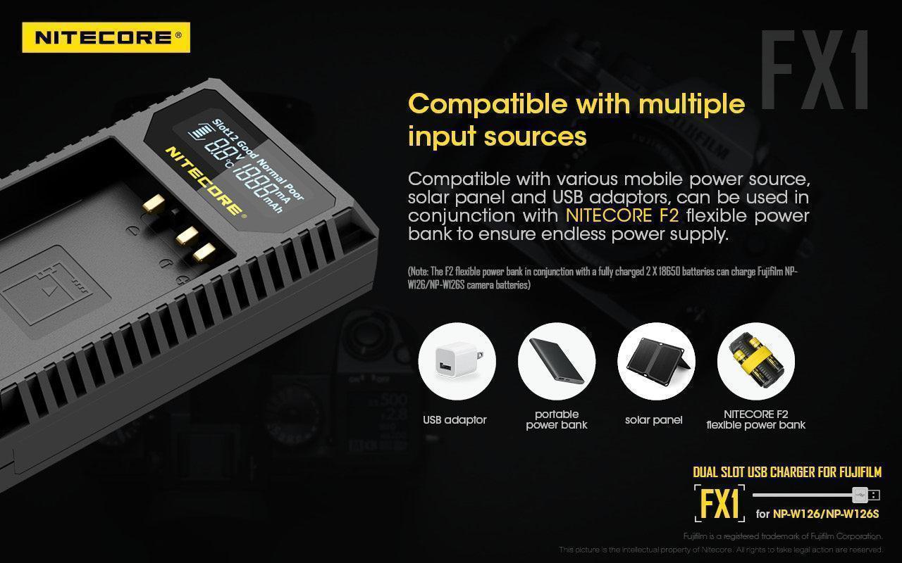 FX1 (Fujifilm NP-W126) Dual-Slot Battery Charger - Image 8
