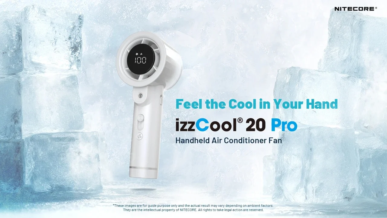 izzCool 20 PRO (Green) - Handheld Air Conditioner Fan (5,000mAh) - Image 12