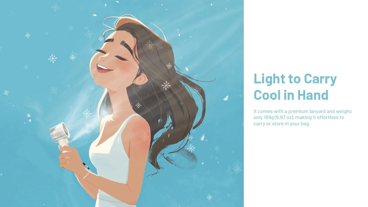 izzCool 20 PRO (Green) - Handheld Air Conditioner Fan (5,000mAh) - Image 20