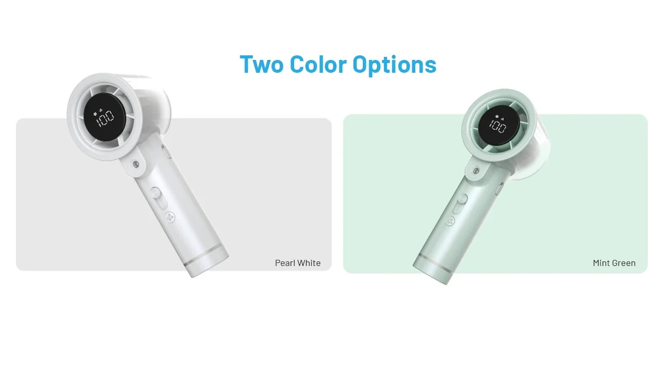 izzCool 20 PRO (Green) - Handheld Air Conditioner Fan (5,000mAh) - Image 21