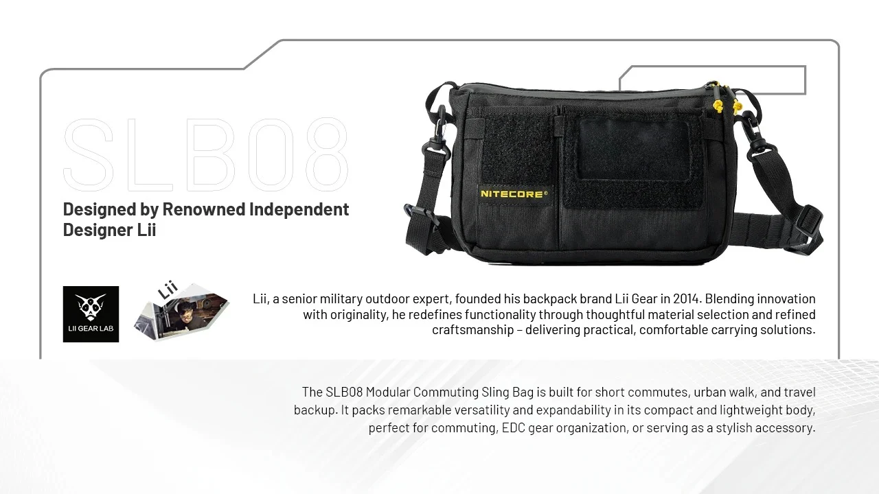 SLB08 Modular Sling Bag - 2L Capacity - Image 6
