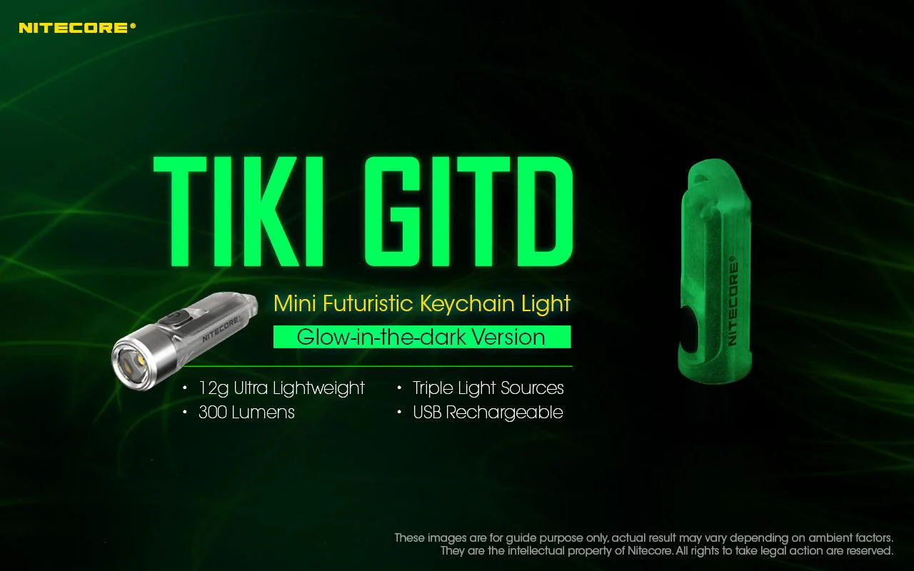 TIKI (GREEN Glow In The Dark) - 300 lumens - Image 7
