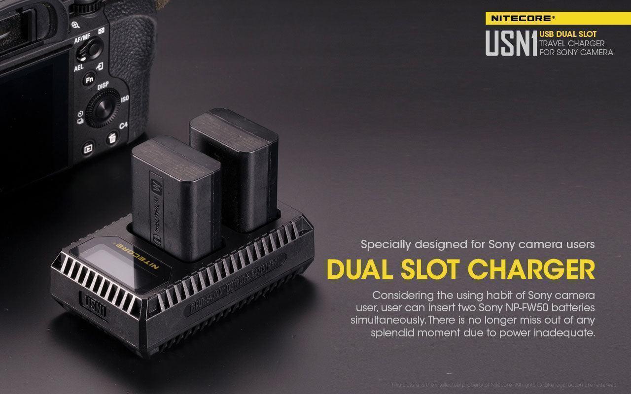USN1 (Sony NP-FW50) Dual-Slot Battery Charger - Image 6