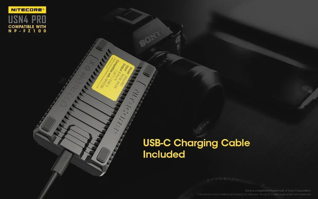 USN4 PRO (Sony NP-FZ100) Dual-Slot Battery Charger - Image 19